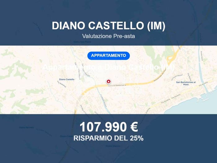 Appartamento bilocale in vendita in Via case Sparse, Diano Castello