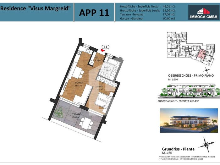 Appartamento monolocale in vendita in Via Parco Magré Sulla Strada del Vino BZ Italia, Magrè sulla Strada del Vino