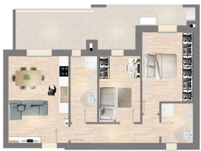 Appartamento trilocale in vendita in Via Caio Giulio Cesare, Centro, Latina