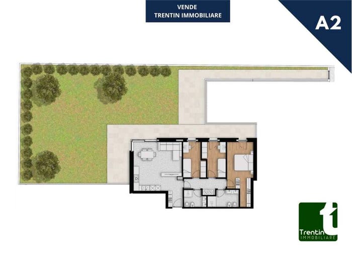 Appartamento con 5 locali in vendita in Viale Vito Bellini, Centro, Pergine Valsugana