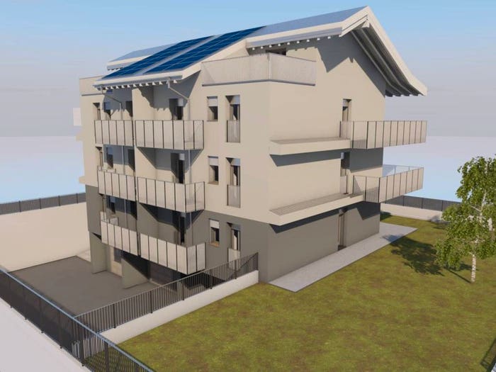 Appartamento quadrilocale in vendita in Via Giulio Verne, Centro, Bagnatica