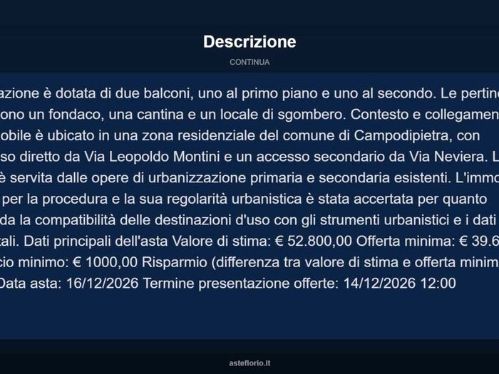 Casa con 5 locali in vendita in Via Leopoldo Montini, Campodipietra