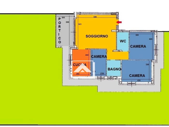 Appartamento quadrilocale in vendita in Via Paolo Borsellino, Mediglia