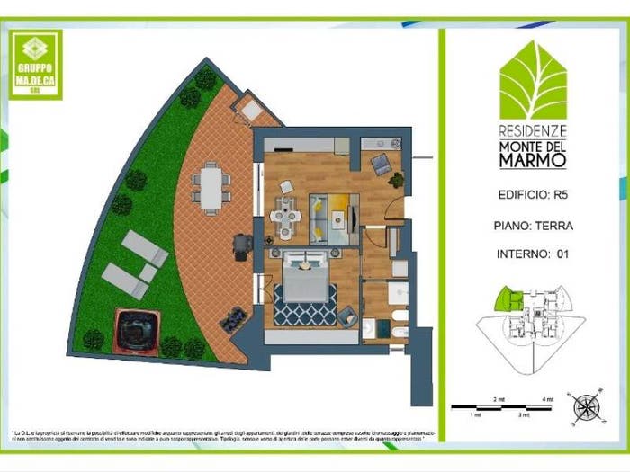 Appartamento bilocale in vendita in Via Monte del Marmo, Casalotti, Roma