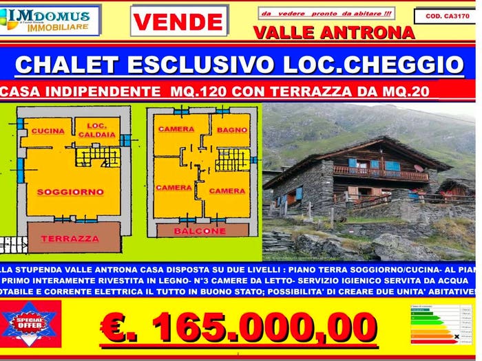 Casa con 5 locali in vendita in Località Cheggio, Alpe Cheggio, Antrona Schieranco