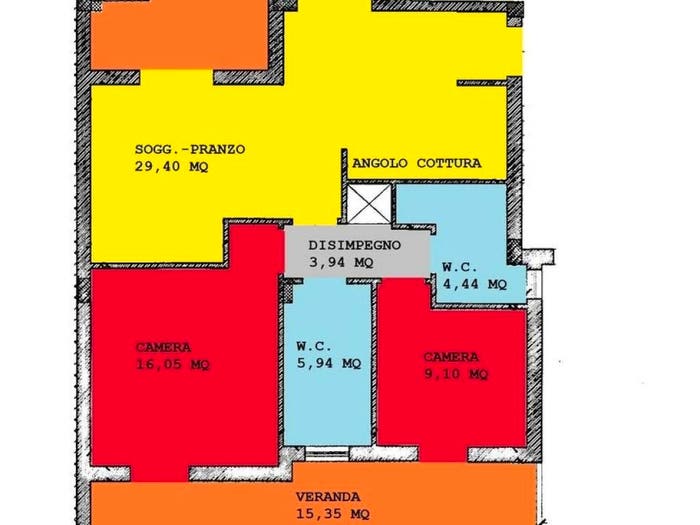Appartamento trilocale in vendita in Centro, Latina