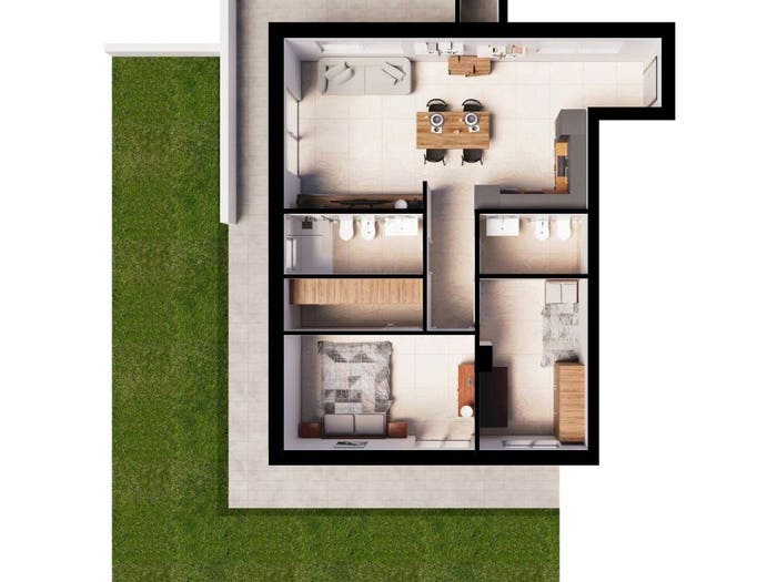 Appartamento trilocale in vendita in Via della Rimessa, Centro, Mentana