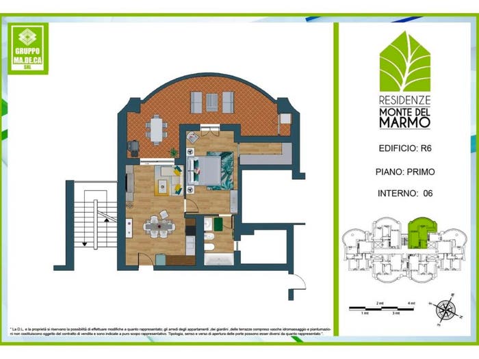 Appartamento bilocale in vendita in Via Monte del Marmo, Torresina, Roma