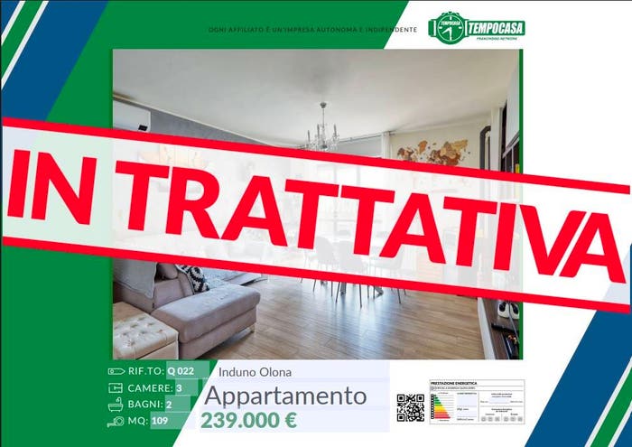 Appartamento quadrilocale in vendita in Via Milano, Induno Olona