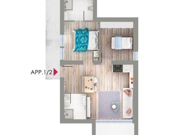 Appartamento trilocale in vendita in Via Tonale, Aprica