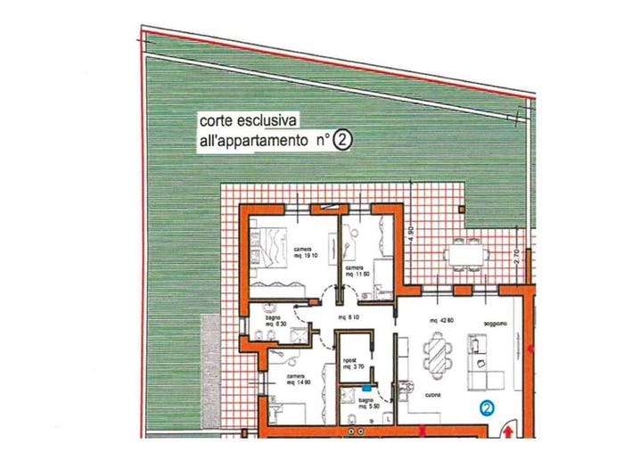 Appartamento quadrilocale in vendita in via Pompei, Centro, Povegliano Veronese