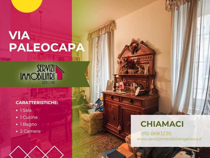 Appartamento trilocale in vendita in Via Pietro Paleocapa, Castelletto, Genova