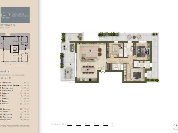 Appartamento quadrilocale in vendita in Via Antonio Magarotto, Centro, Abano Terme