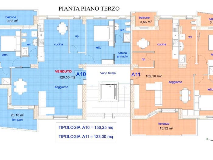Appartamento trilocale in vendita in Traversa Filippo Caruso, Popilia Vagliolise, Cosenza