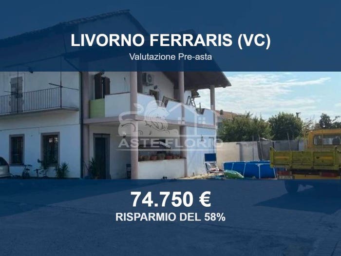 Casa con 6 locali in vendita in Via Sant'Emiliano, Garavoglie, Livorno Ferraris