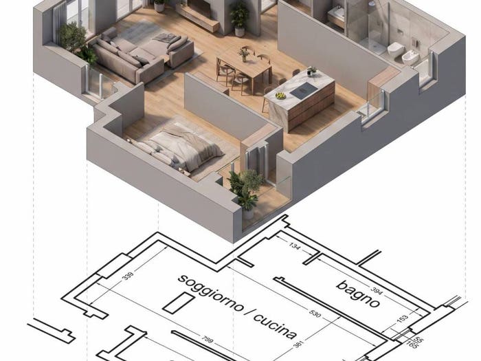 Appartamento bilocale in vendita in Viale Passeggio Pubblico, Pubblico Passeggio, Piacenza