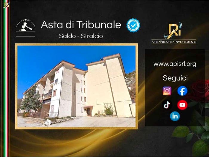 Appartamento bilocale in vendita in Via del Biancospino, Lucoli