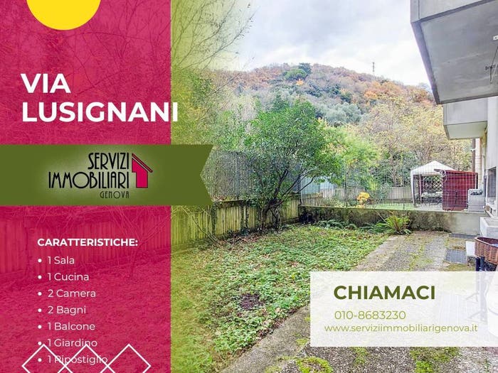 Appartamento quadrilocale in vendita in Via Luigi Lusignani, Molassana, Genova