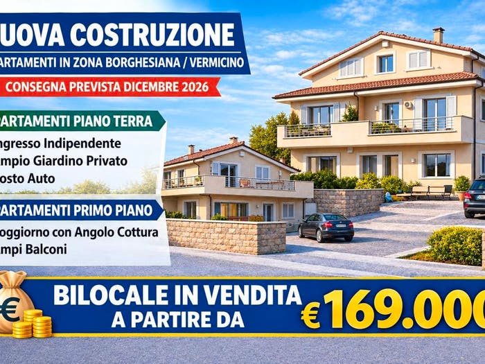 Appartamento bilocale in vendita in Via Cianciana, Borghesiana, Roma