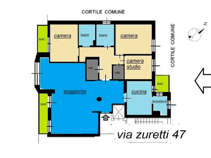 Appartamento quadrilocale in vendita in Via Gianfranco Zuretti, Cascina dei Pomi, Milano