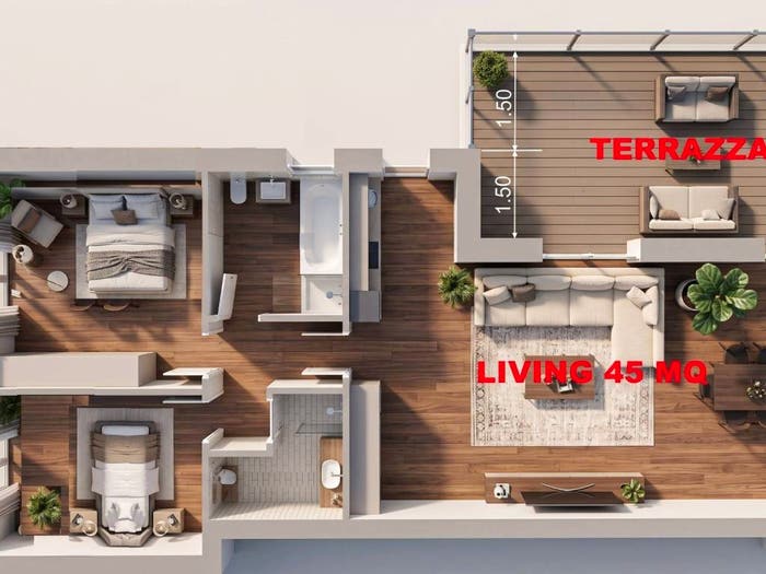 Appartamento trilocale in vendita in Centro, Maserà di Padova