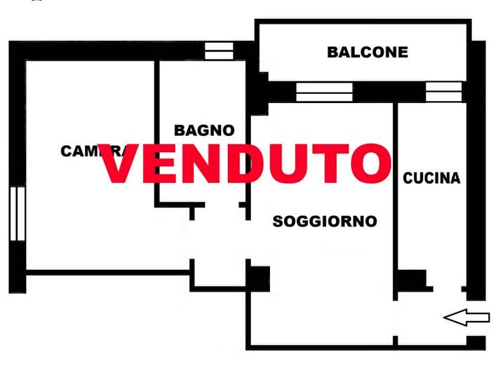 Appartamento bilocale in vendita in Via Giuseppe Candiani, Dergano, Milano
