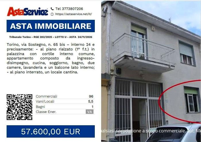 Appartamento con 5 locali in vendita in Via sostegno bisint, Parella, Torino