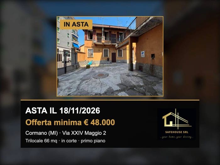Appartamento trilocale in vendita in Via Maggio, Cormano