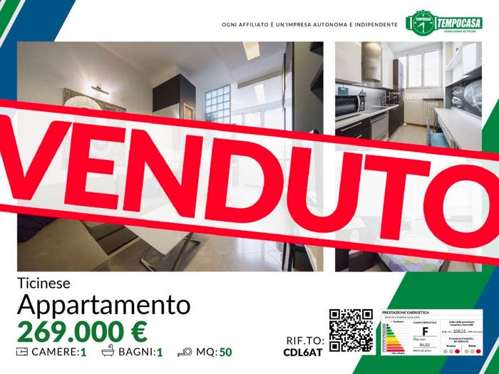 Casa bilocale in vendita in Viale Col di Lana, Corso San Gottardo, Milano