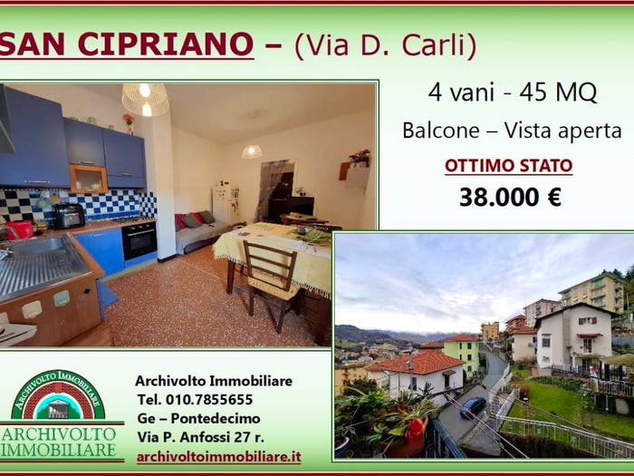Appartamento monolocale in vendita in Via Val d'Astico, Pontedecimo, Genova