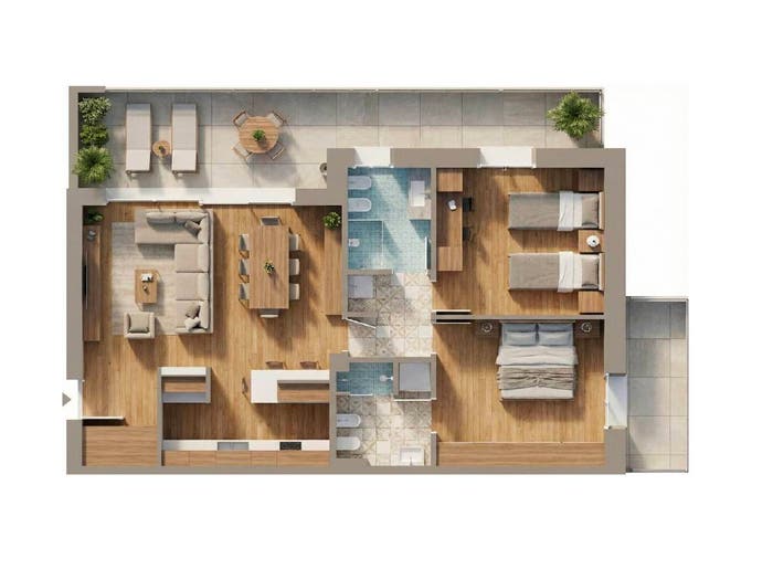 Appartamento trilocale in vendita in Via Filippo Turati, Curno