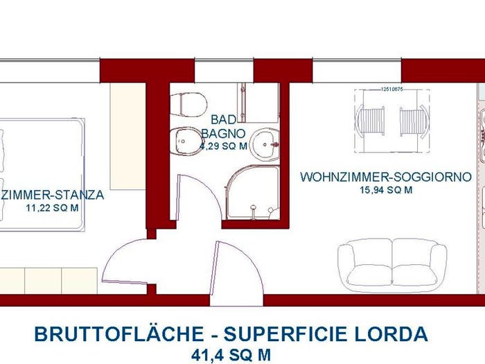 Appartamento bilocale in vendita in Via Fago, Gries San Quirino, Bolzano