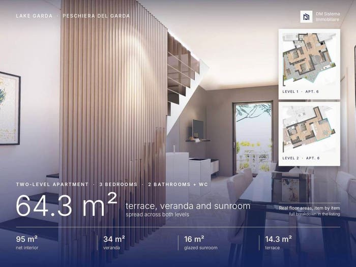 Appartamento quadrilocale in vendita in Via Milano, Centro, Peschiera del Garda