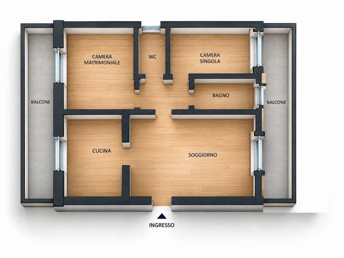 Appartamento trilocale in vendita in Via Aldo Moro, Centro, Veniano