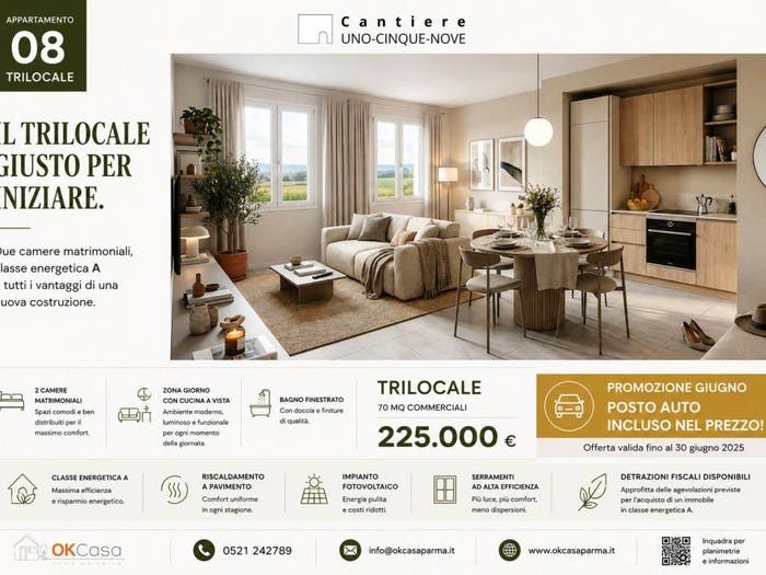Appartamento trilocale in vendita in Via Emilio Lepido, San Prospero, Parma