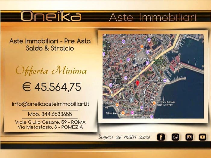 Appartamento quadrilocale in vendita in Salita Echia, Santa Lucia, Napoli