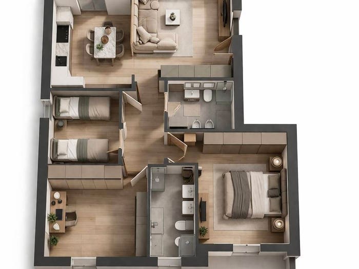 Appartamento quadrilocale in vendita in Via Lago Maggiore, Montebello Vicentino