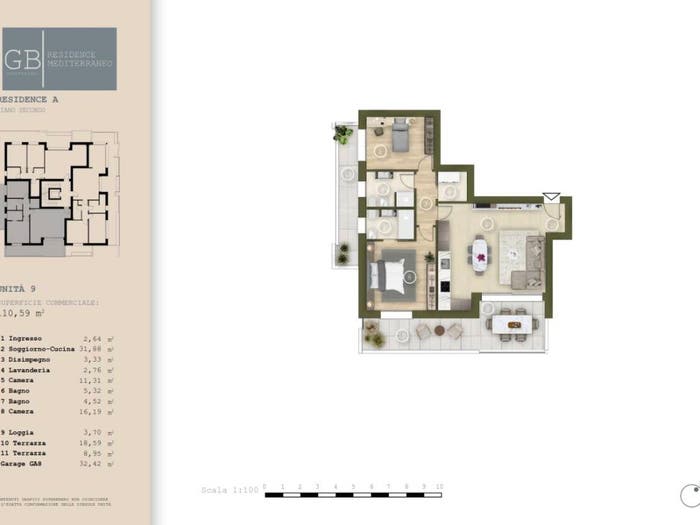 Appartamento trilocale in vendita in Via Antonio Magarotto, Centro, Abano Terme
