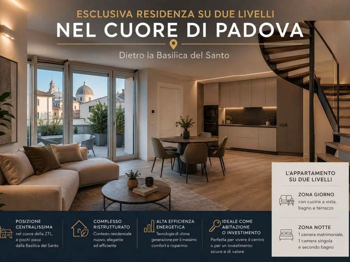 Appartamento quadrilocale in vendita in Via Pier Andrea Saccardo, Santo, Padova
