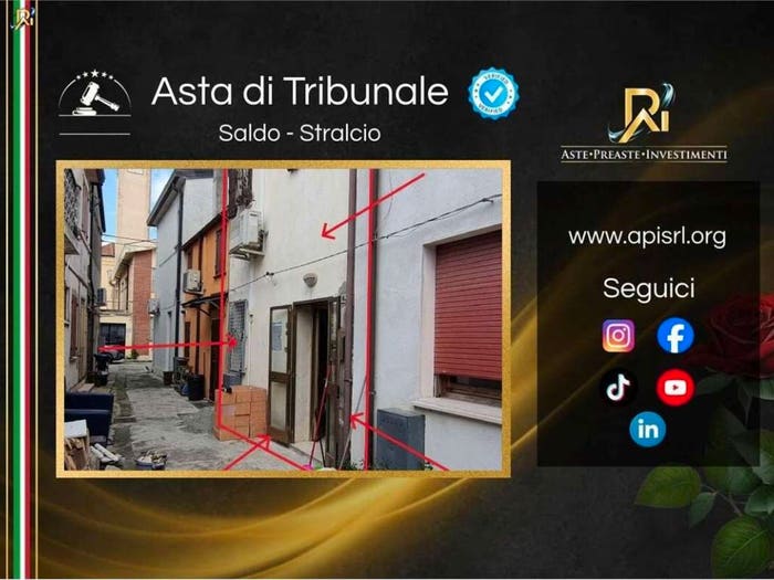 Appartamento bilocale in vendita in Via C Battisti, Centro, Goro