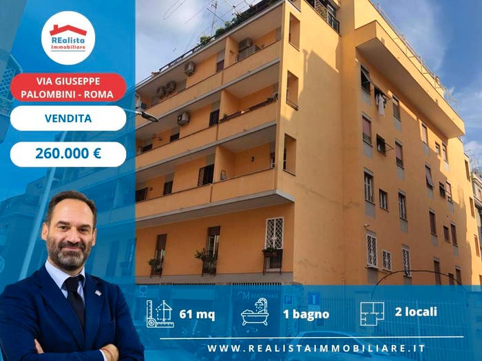 Appartamento bilocale in vendita in Via Giuseppe Palombini, Gregorio VII Piccolomini, Roma