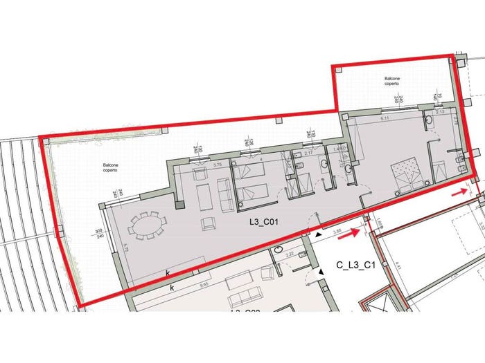 Appartamento trilocale in vendita in Via Porta di Vasco, Piazza, Mondovì