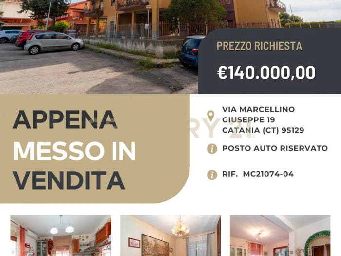 Appartamento con 5 locali in vendita in Via Marcellino Giuseppe, San Giovanni Galermo, Catania