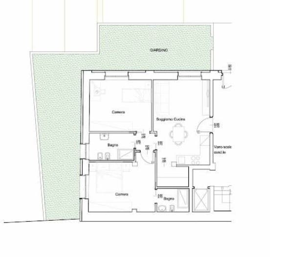 Appartamento trilocale in vendita in Melzo
