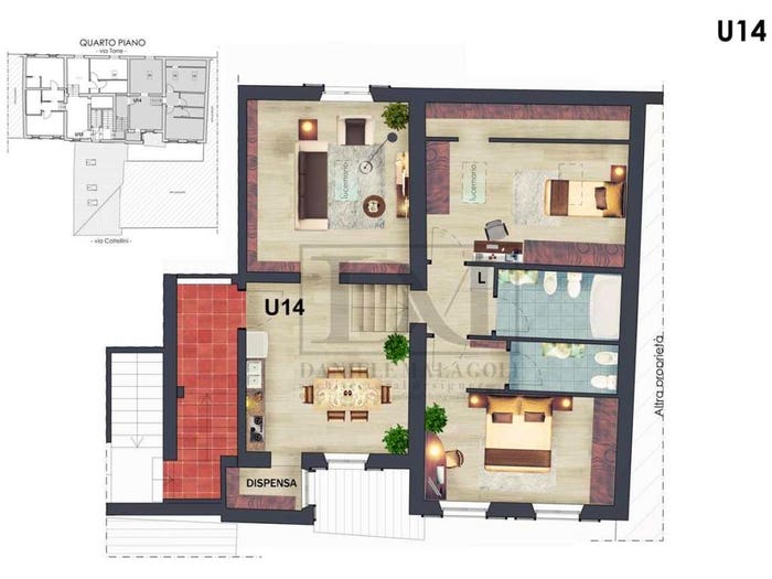 Appartamento quadrilocale in vendita in VIA COLTELLINI, Centro Storico, Modena