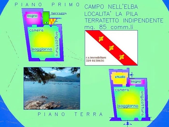Casa trilocale in vendita in Via della Madonnina, La Pila, Campo nell'Elba