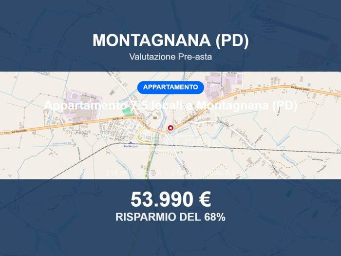 Appartamento con 6 locali in vendita in Via Luppia Alberi, Centro, Montagnana