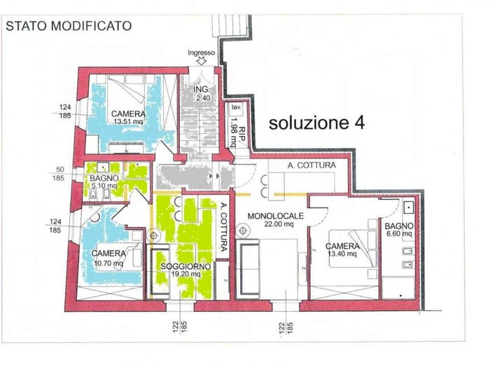 Appartamento trilocale in vendita in via Roma, Via Fiorentina, Arezzo