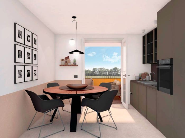 Appartamento quadrilocale in vendita in Via Luigi Tamborini, Centro, Albairate