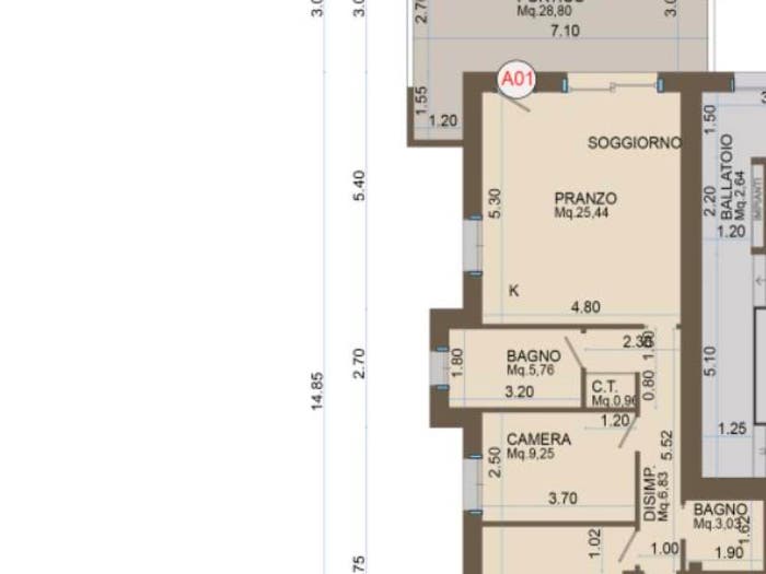 Appartamento quadrilocale in vendita in Centro, Maranello